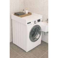 bangu Banyo Dolabı Çamaşır Ve Kurutma Makinesi Dolabı Beyaz BCMD001