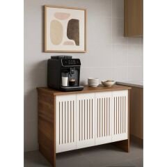 bangu Petek Üstü Kahve Köşesi Dolabı ( 100 cm ) Çok Amaçlı Raf ( Derinlik 47 cm ) BKDM002