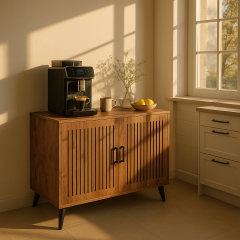 bangu Kahve Köşesi Dolabı ( 80 cm ) Çok Amaçlı Dolap ( Derinlik 47 cm ) Raflı Mutfak Dolabı BKDM006