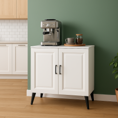 bangu Kahve Köşesi Dolabı ( Derinlik 47 cm ) Çok Amaçlı Dolap ( 80 cm ) Raflı Mutfak Dolabı BKDM007