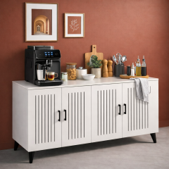 bangu Kahve Köşesi Dolabı ( 120 cm ) Çok Amaçlı Dolap ( Derinlik 47 cm ) Raflı Mutfak Dolabı BKDM006