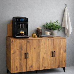 bangu 4 kapaklı Çok Amaçlı Dolap ( Derinlik 47 cm ) Kahve Köşesi Dolabı ( 120 cm ) BKDM005