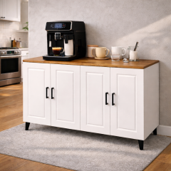 bangu 4 kapaklı Çok Amaçlı Dolap ( Derinlik 47 cm ) Kahve Köşesi Dolabı ( 120 cm ) BKDM007