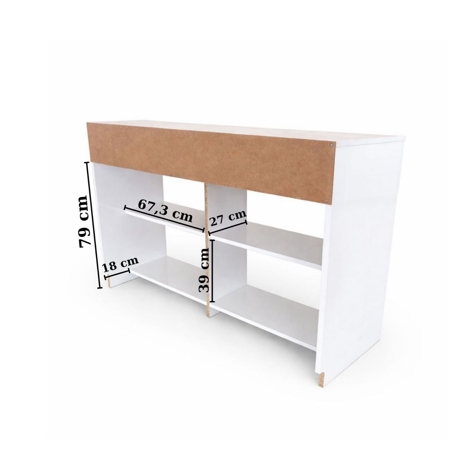 bangu 4 Kapaklı Petek Üstü Kahve Köşesi Dolabı ( Derinlik 47 cm ) Çok Amaçlı Dresuar BKDM009 Atlantik Çam - 140 CM