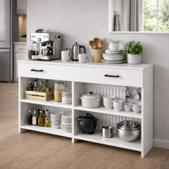 bangu Petek Üstü Kahve Köşesi Dolabı ( Derinlik 47 cm ) Çok Amaçlı Kahve Standı BKDM008